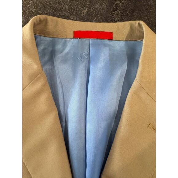 ISAIA Napoli Mens Blazer Brown Base S Aquaspider Super160s Wool Italian Suit 44L - Picture 16 of 16